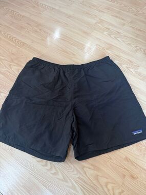 Patagonia Black Elastic Waist Swim Shorts